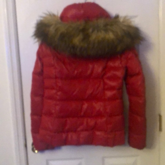 S13  Kylie Down Puffer with Fur Hood - Picture 3 of 3